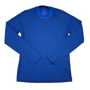 Patagonia Baselayer Shirt Mens Size Medium Blue Capilene 2 Long Sleeve Hiking